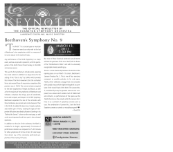 keynotes - Evanston Symphony Orchestra