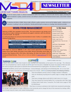 June 2014 - Micro Software Designs Limited