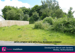 Development Site at Leah Gardens, Mickley