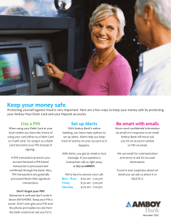 Keep your money safe
