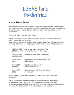 Myths About Fever - Idaho Falls Pediatrics