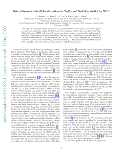 Role of dynamic Jahn-Teller distortions in Na2C60 and Na2CsC60