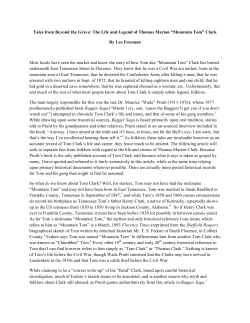 The Life and Legend of Thomas Marion “Mountain Tom” Clark