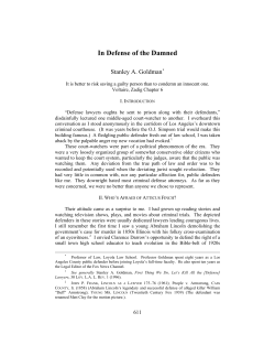 In Defense of the Damned