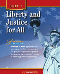 Chapter 13: Constitutional Freedoms