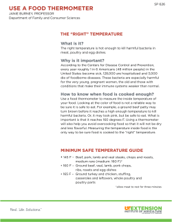 use a food thermometer - University of Tennessee Extension