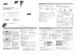 PORTABLE AUDIO SYSTEM RA-P31B/RA