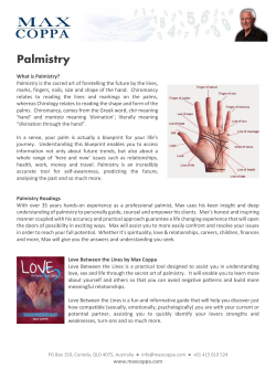 Palmistry - Max Coppa