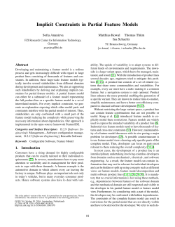 Implicit Constraints in Partial Feature Models