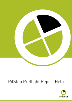 PitStop Preflight Report Help