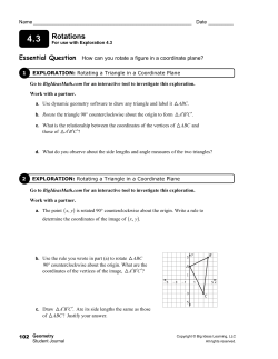 Rotations - Big Ideas Math