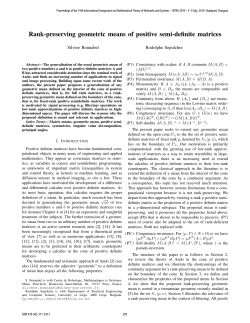 Rank-Preserving Geometric Means of Positive Semi