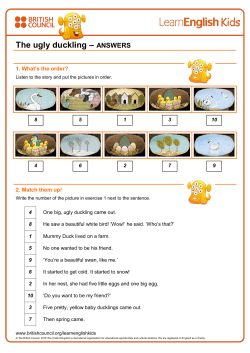 The ugly duckling &ndash; ANSWERS - LearnEnglish Kids