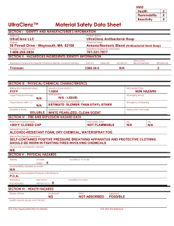 Material Safety Data Sheet