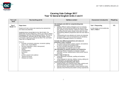 Course Outline - Canning Vale College