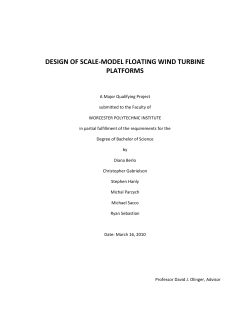 design of scale-model floating wind turbine platforms