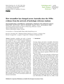 How streamflow has changed across Australia since the 1950s