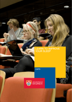 Learn to improve your sleep