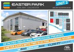 Easter Park, Colchester - Brochure