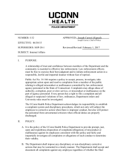 NUMBER: I-32 APPROVED: Joseph Curreri (Signed) EFFECTIVE