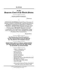 Hamdan brief 3 - New York City Bar Association