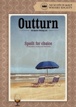 Spoilt for choice - The Scotch Malt Whisky Society