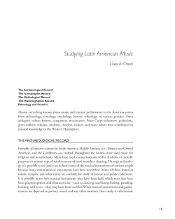 Studying Latin American Music