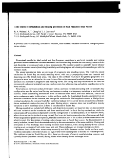 Time scales of circulation and mixing processes of San Francisco