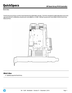 HP Smart Array P410 Controller