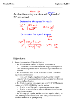 Circular Motion