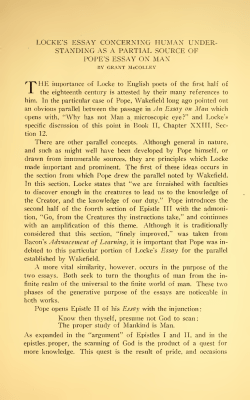 Locke`s Essay Concerning Human Understanding as a