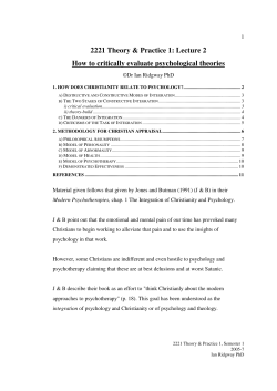 How to Critically Evaluate Psychological Theories