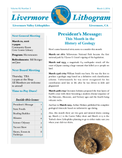 March 2016 - Livermore Valley Lithophiles