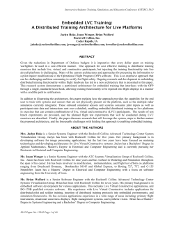 Live Virtual Constructive (LVC)