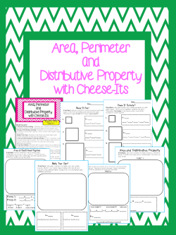 Area, Perimeter and Distributive Property with Cheese-Its