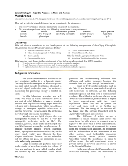 Membranes - SLC Home Page