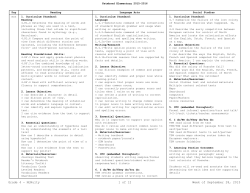 Grade 4 - McNulty 1 of 12 Week of September 28, 2015