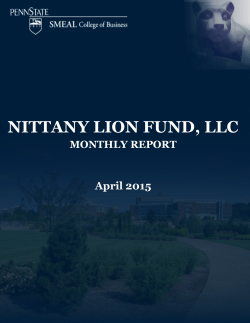 NLF Monthly Newsletter – April 2015