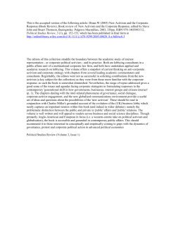 Dinan review 2004 New Corporate Activism