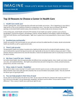 10 Reasons to Choose a Career in Health Care