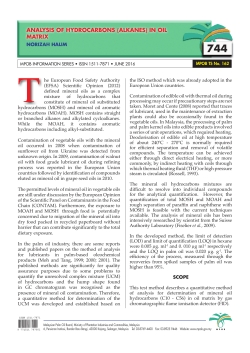 analysis of hydrocarbons (alkanes) in oil matrix