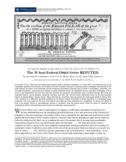 The 35 Anti-Federal Objections Refuted