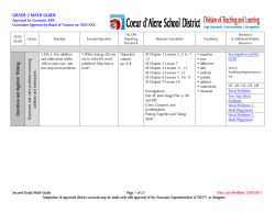 Grade 02 Mathematics Curriculum Guide