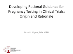 Developing Rational Guidance for Pregnancy Testing in Clinical