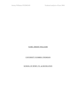 Introduction: Notational analysis is a method used in modern sport to
