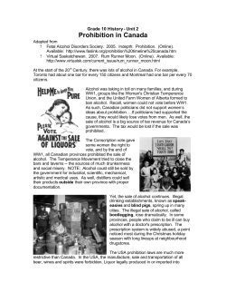 Prohibition in Canada