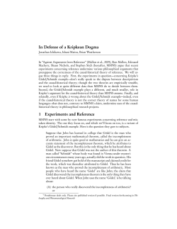 In Defence of a Kripkean Dogma