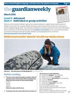 Hollywood revisits `miracle` of cold war whale rescue