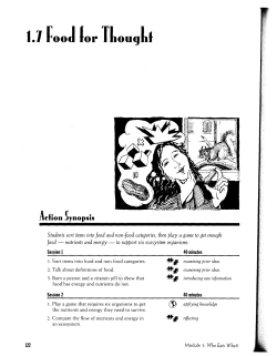 Food for Thought - Cary Institute of Ecosystem Studies