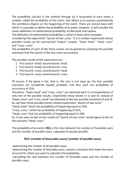Probability calculus - Progetto e